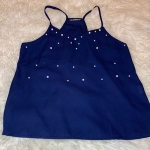 Blue pearl camisole